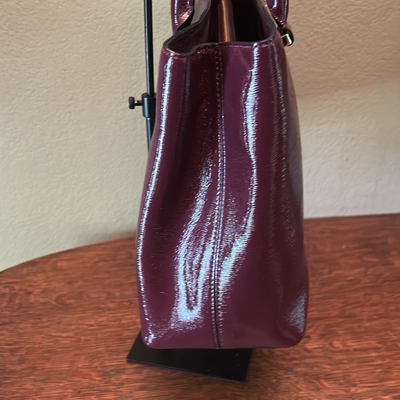 Kate Spade ♠️ New York, Bixby Place Mulled Wine Leather Elena Satchel - Picture 8 of 13